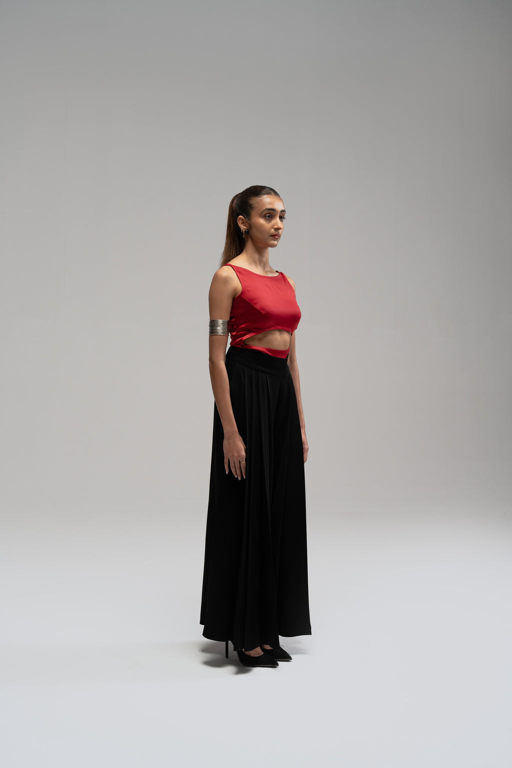 Noir Pleated Trousers