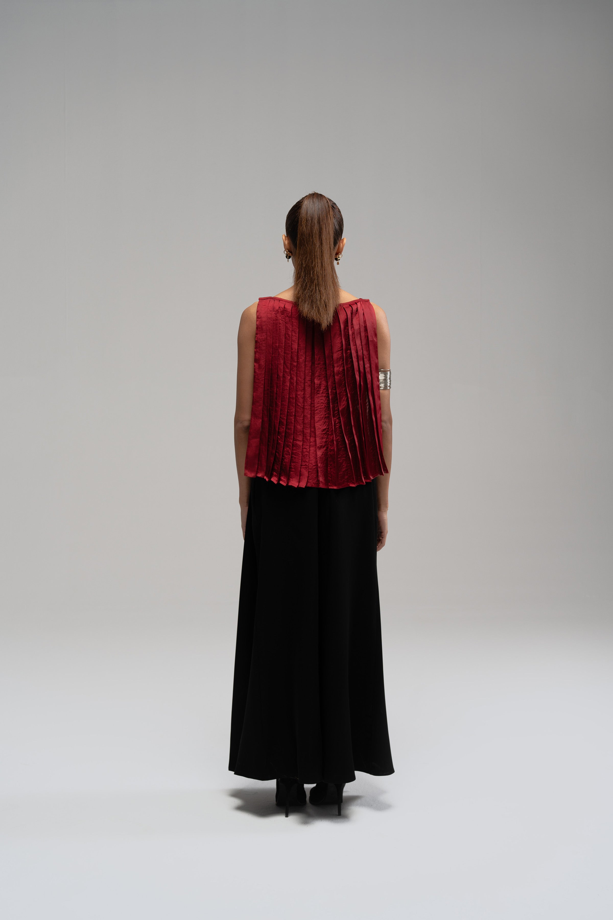 Noir Pleated Trousers