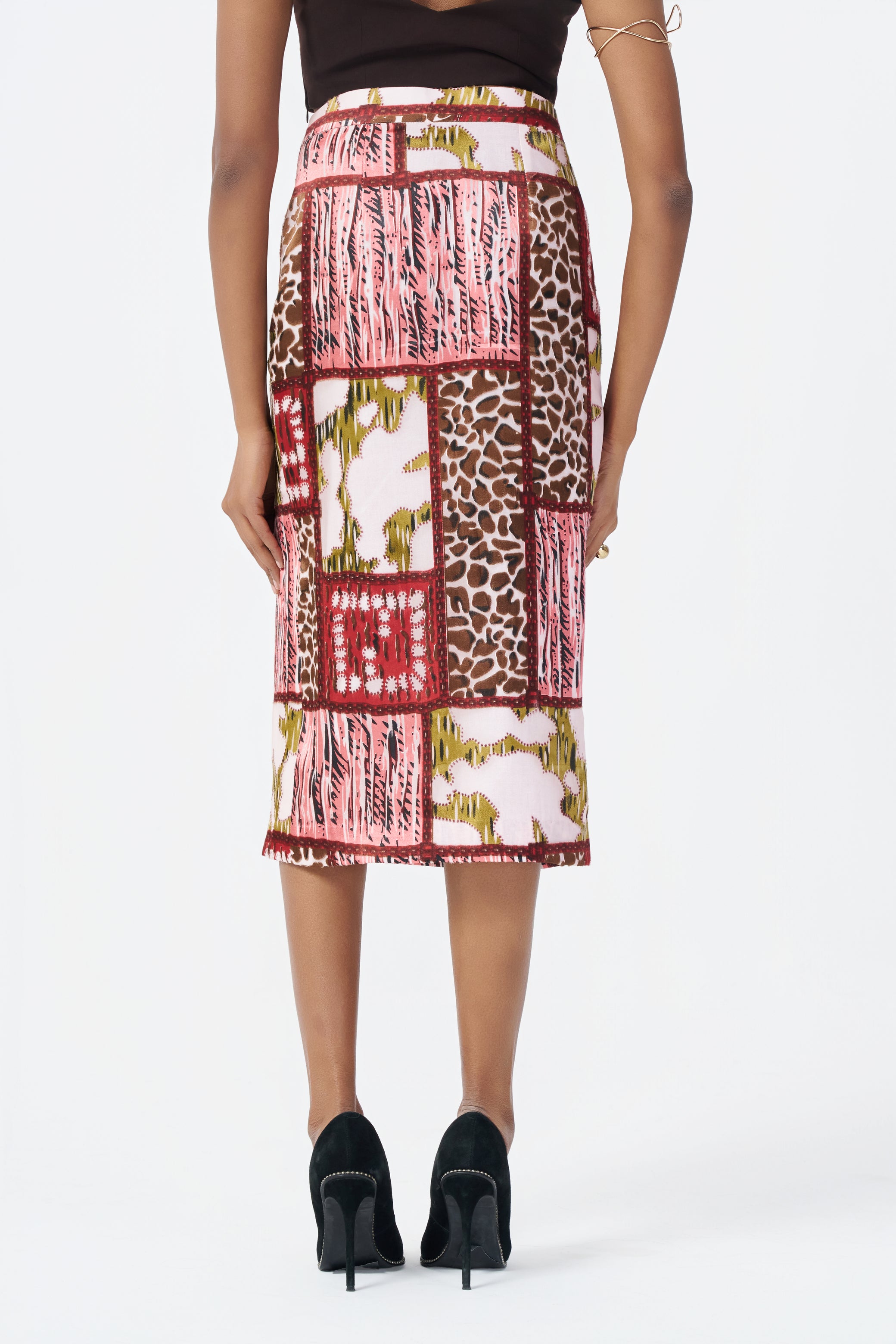Printed Midi Skirt