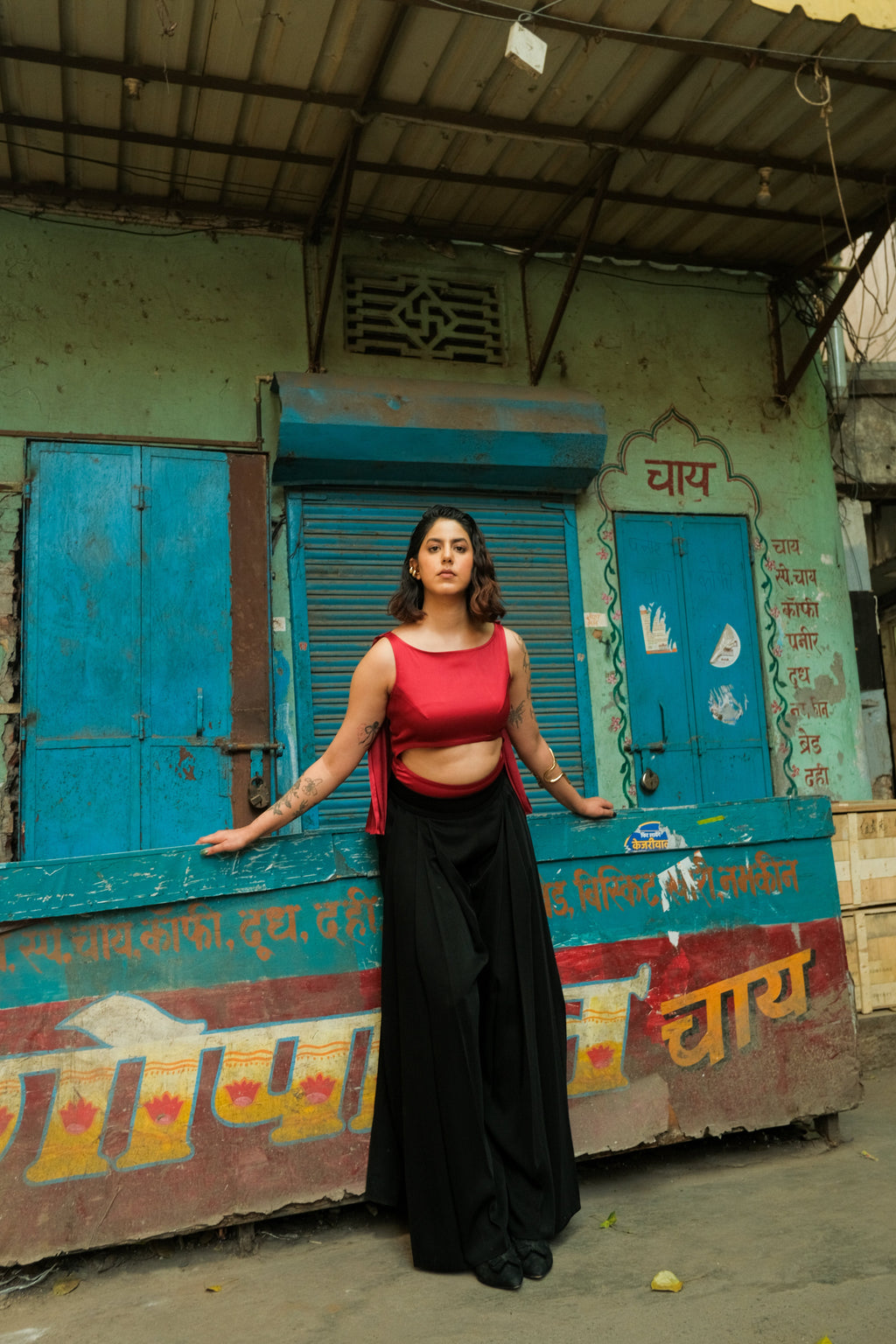 Noir Pleated Trousers