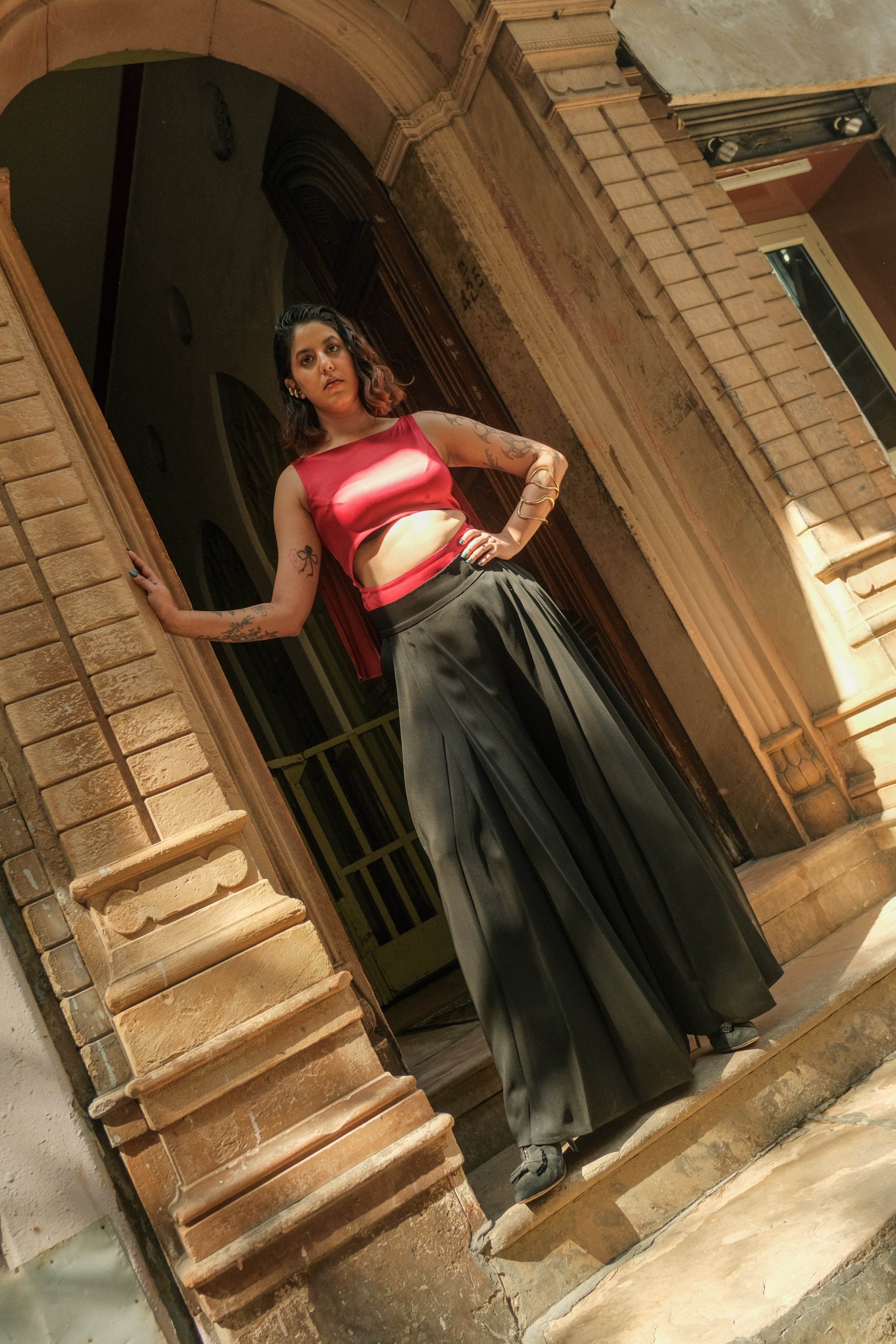 Noir Pleated Trousers